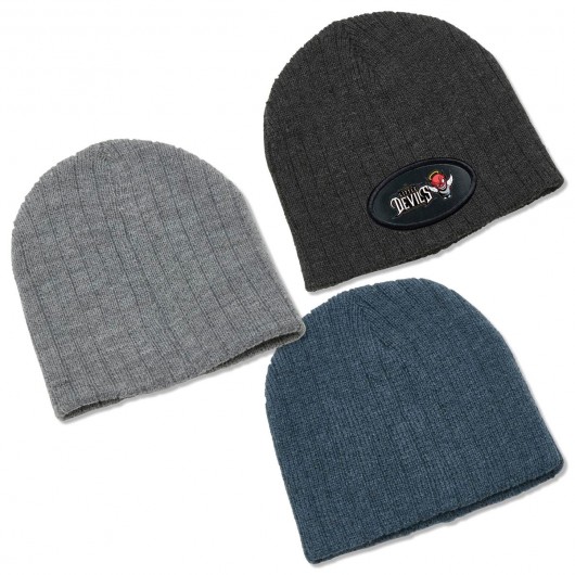 Promotional Heather Cable Knit Beanies